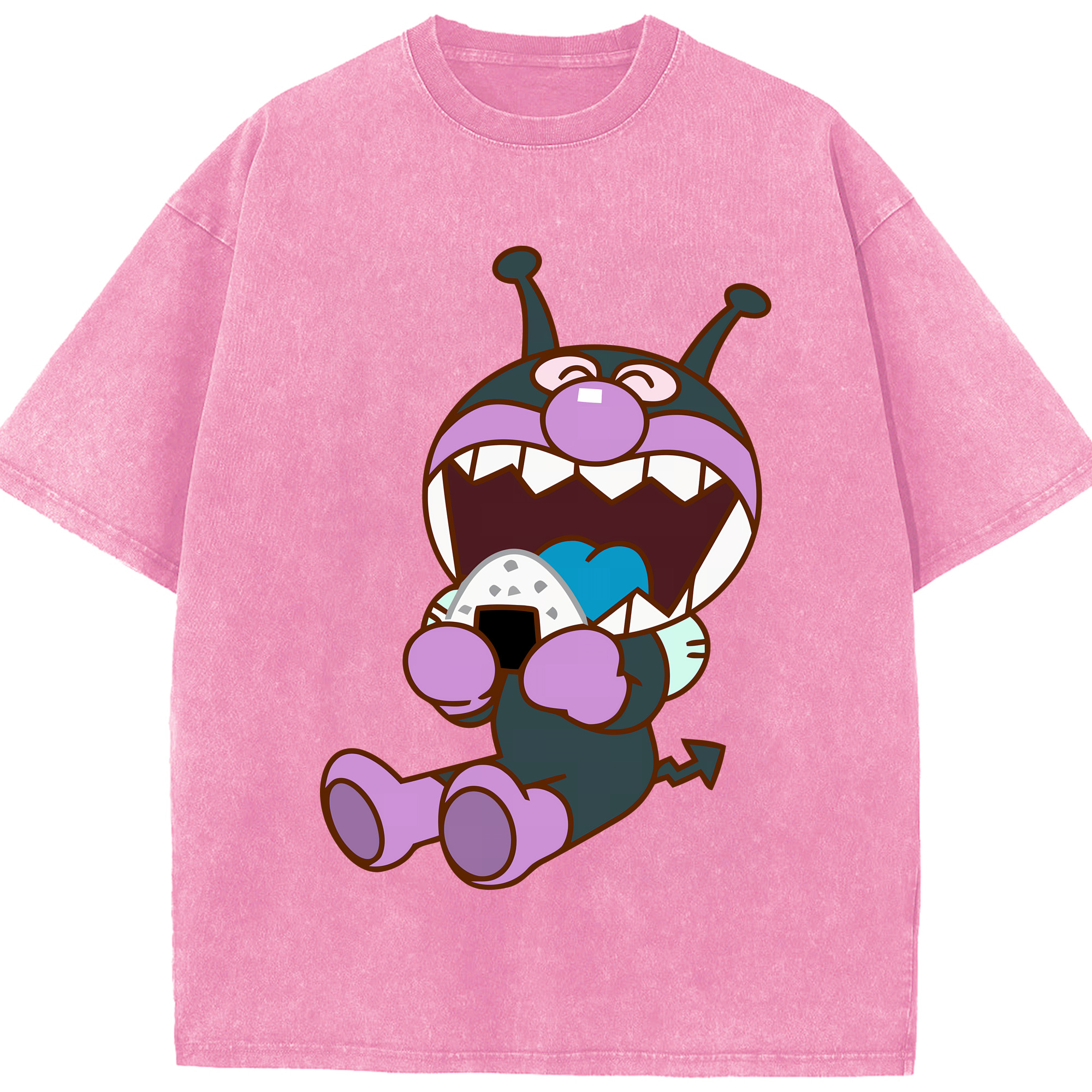 （画像用） アンパンマン Anpanman 綿100% ヴィンテージ風 半袖Tシャツ（フロントプリント）